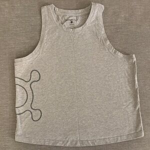 Gray Crop Tank Top with Orangetheory Logo